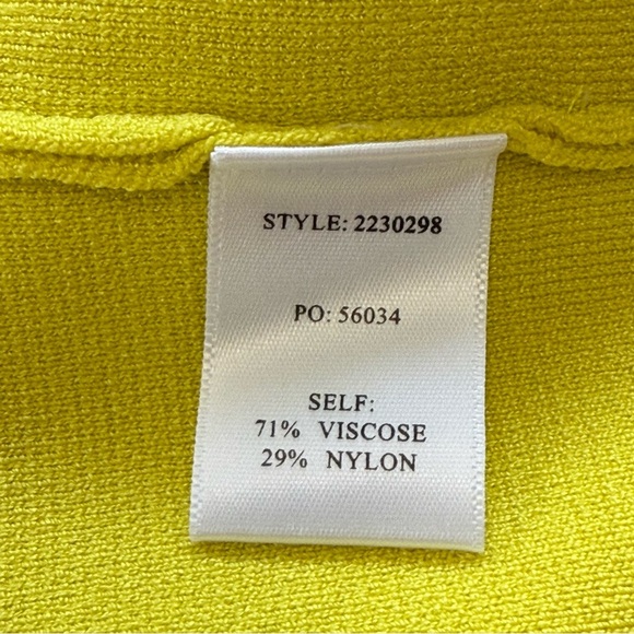 Current Air Sweetheart Knit Tank NWT in Lemon - Picture 5 of 5